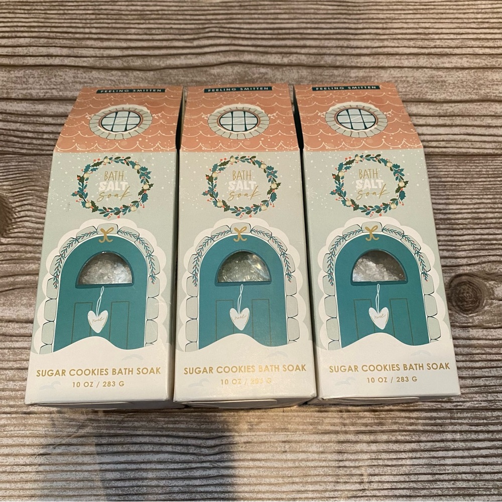 Set of 3 New Feeling Smitten Bath Salt Soaks
